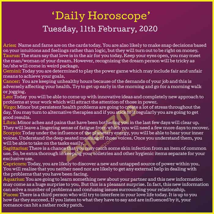 Daily-Horoscope-11th-February-2020
