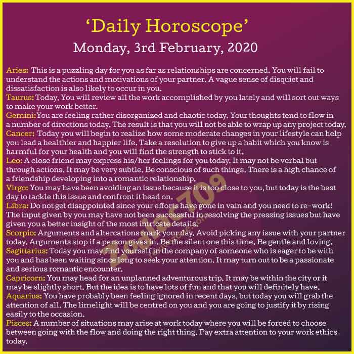 Daily-Horoscope-3rd-February-2020