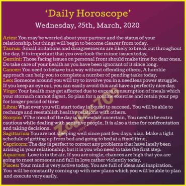astrology zone horoscope 2020